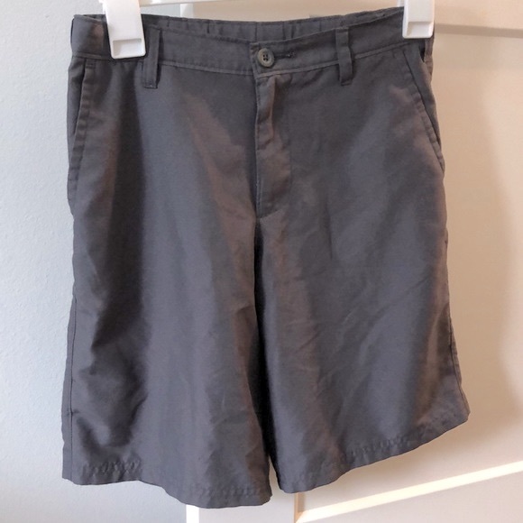 Lot of 2x [Champion] & [Univibe] Boys Sz M 8/10 Shorts - Black Plaid & Dark Gray - Picture 4 of 16